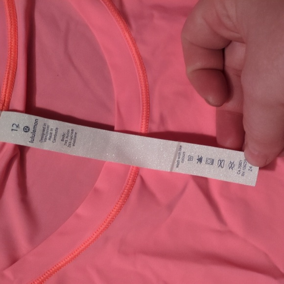 Lululemon Coral Pink Tank Top Size 12 - Picture 4 of 6